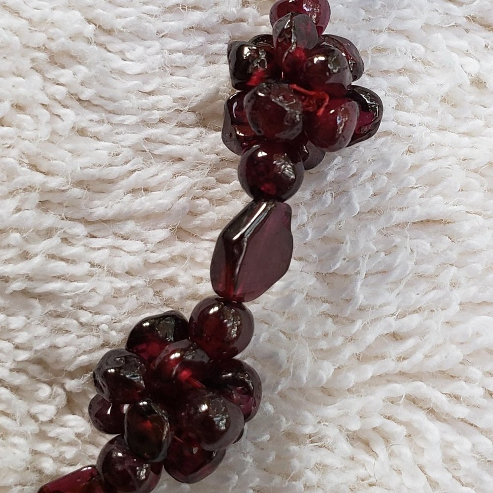 Ruby Cluster Necklace - Picture 5 of 5